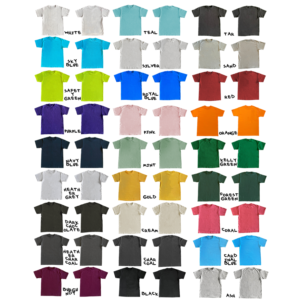 T-shirt Mockup Pack V1 – Paint A Brighter Color