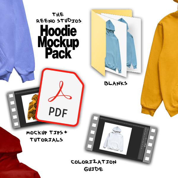 The REENO Studios Hoodie Mockup Pack Volume 2
