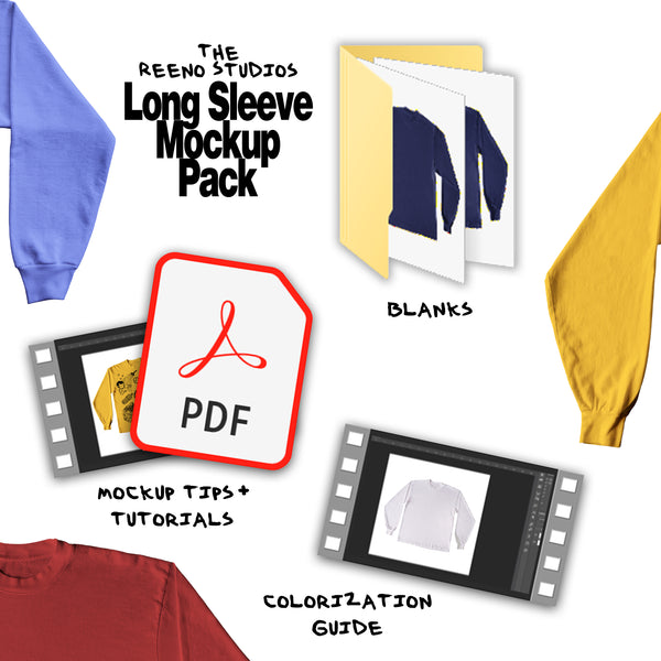 The REENO Studios Long Sleeve Mockup Pack